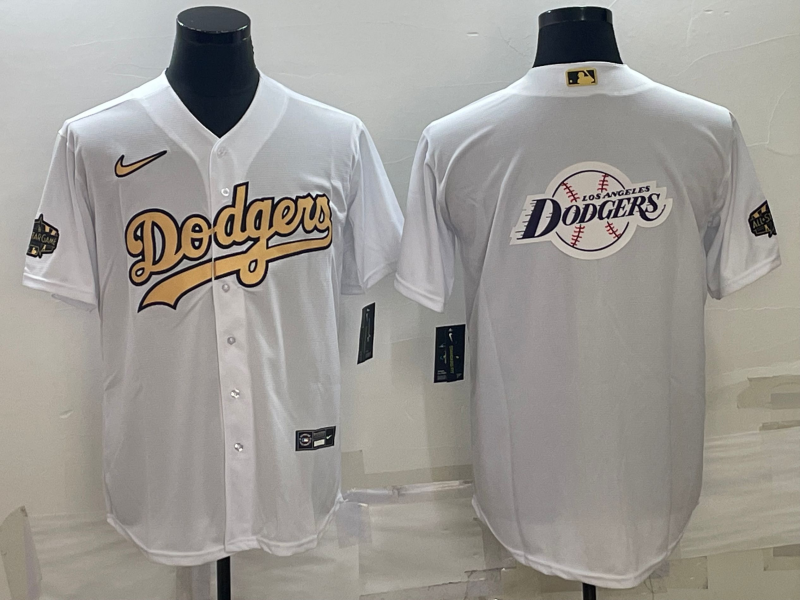 Men's Los Angeles Dodgers White Alternate Name Jersey